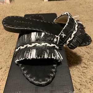 Raffia flat slides